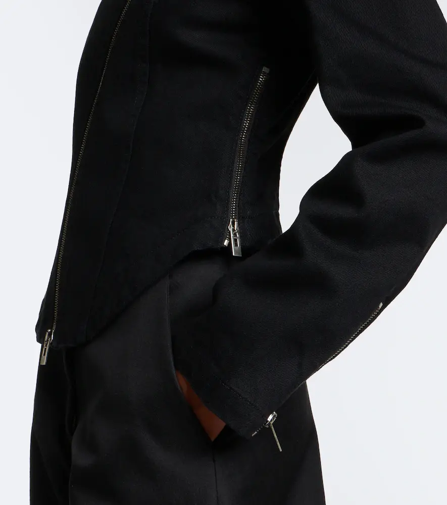 Alaïa Alaïa Denim biker jacket | Thumbnail 2