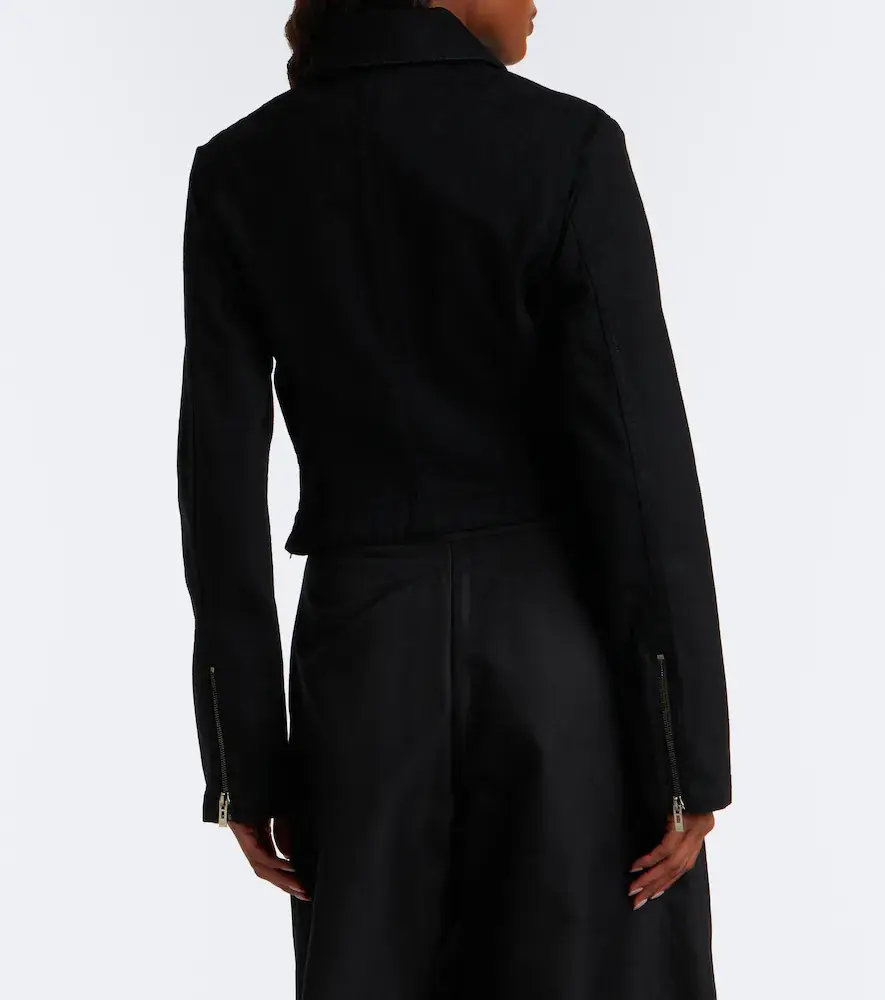 Alaïa Alaïa Denim biker jacket | Thumbnail 3
