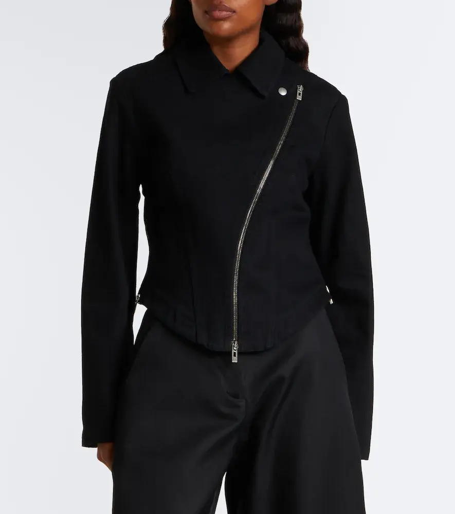 Alaïa Alaïa Denim biker jacket | Thumbnail 4