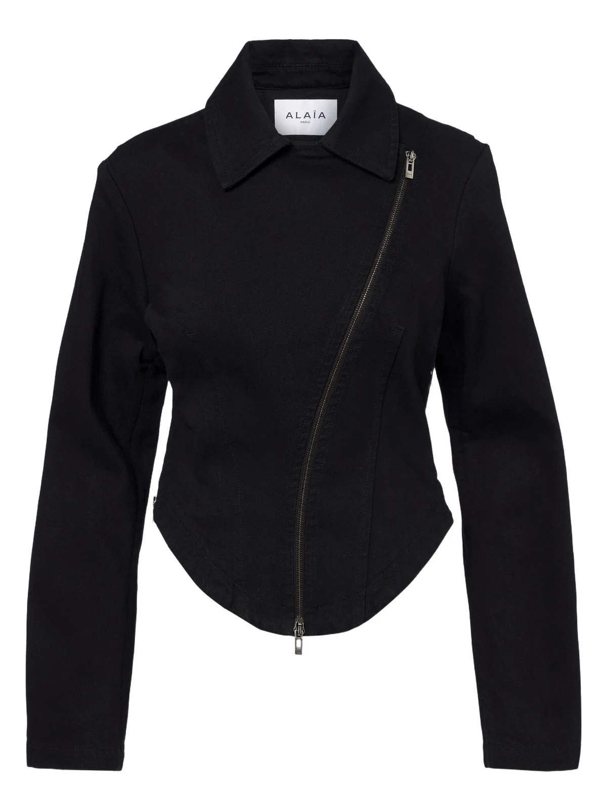 ALAÏA Denim biker jacket