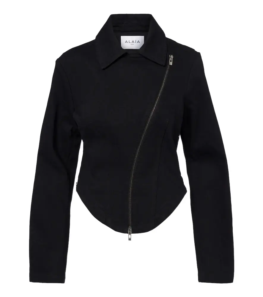 Alaïa Alaïa Denim biker jacket | Image 1 Alaïa Alaïa Denim biker jacket | Image 1
