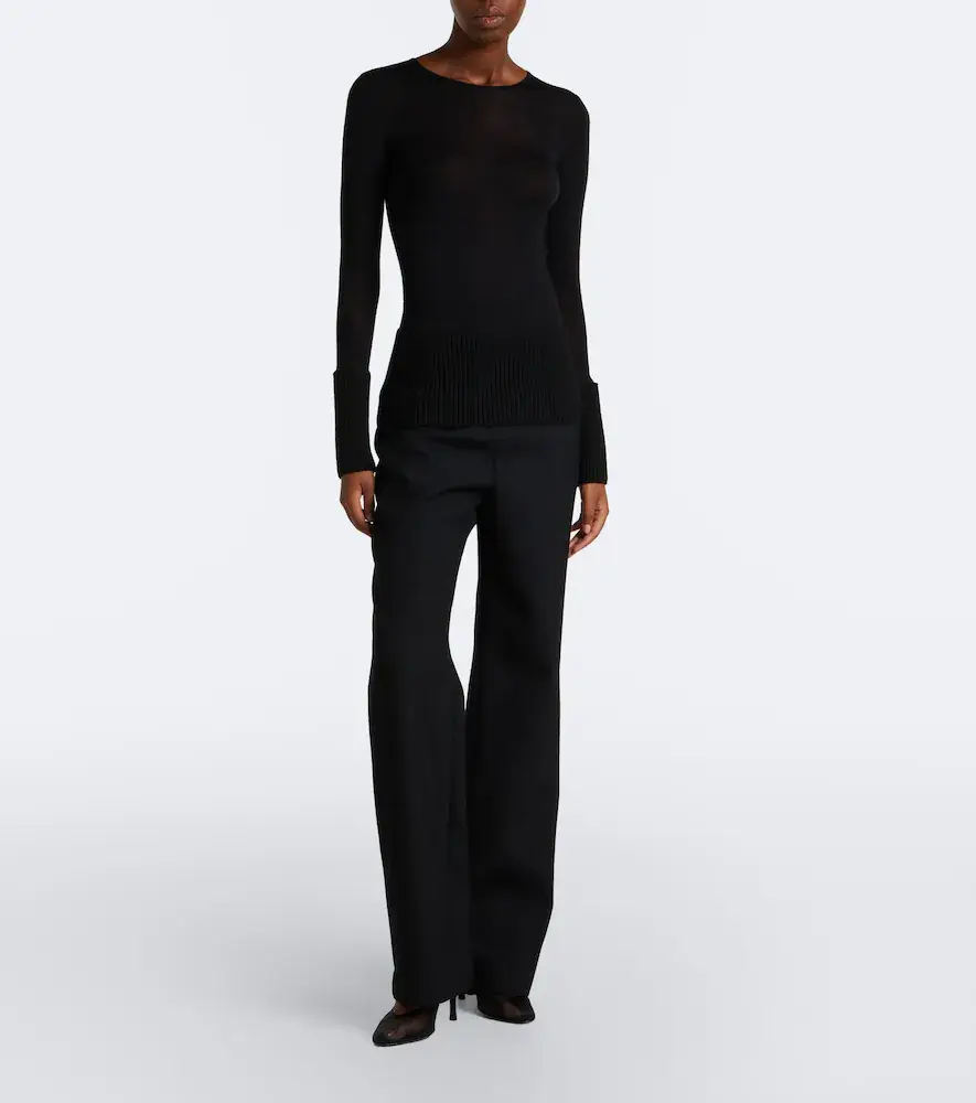 Alaïa Alaïa Wool straight pants | Thumbnail 2