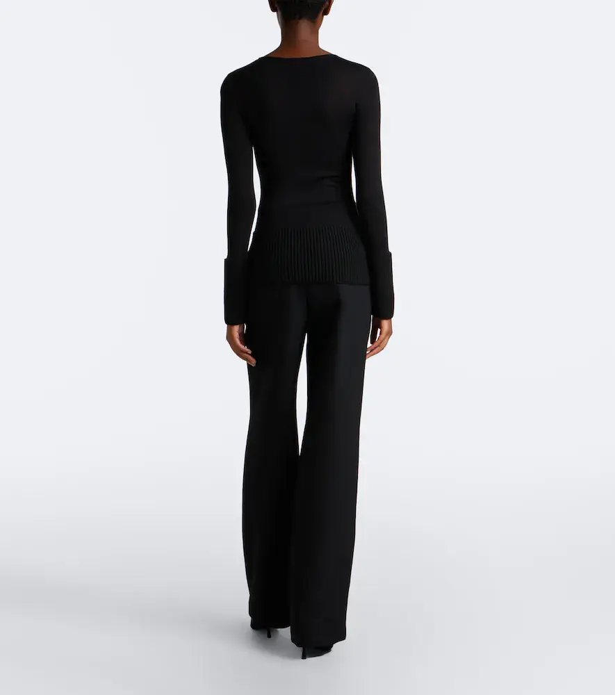 Alaïa Alaïa Wool straight pants | Thumbnail 3