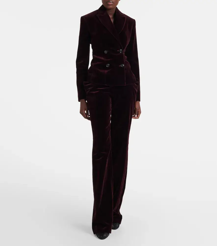Alaïa Alaïa Cotton velvet straight pants | Thumbnail 5 Alaïa Alaïa Cotton velvet straight pants | Thumbnail 5