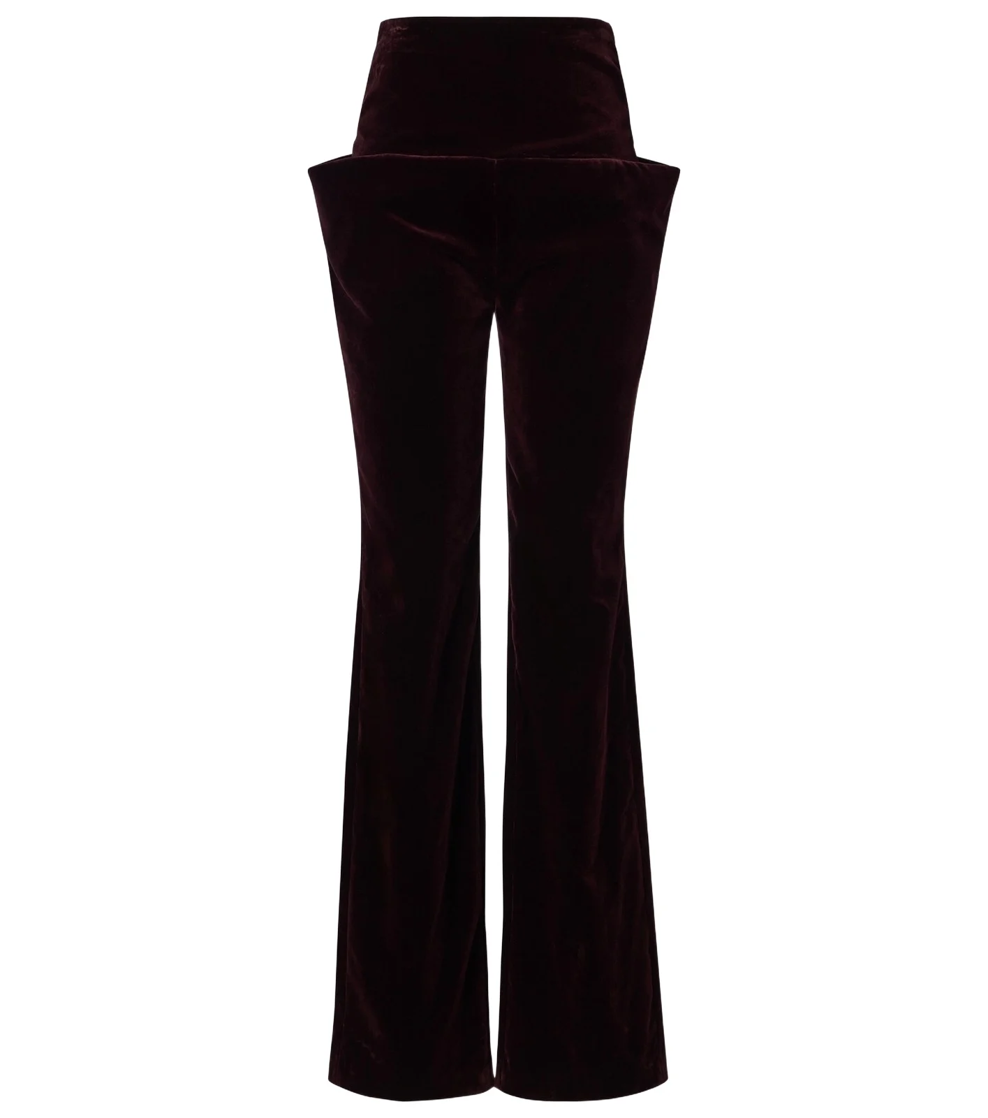 Alaïa Alaïa Cotton velvet straight pants