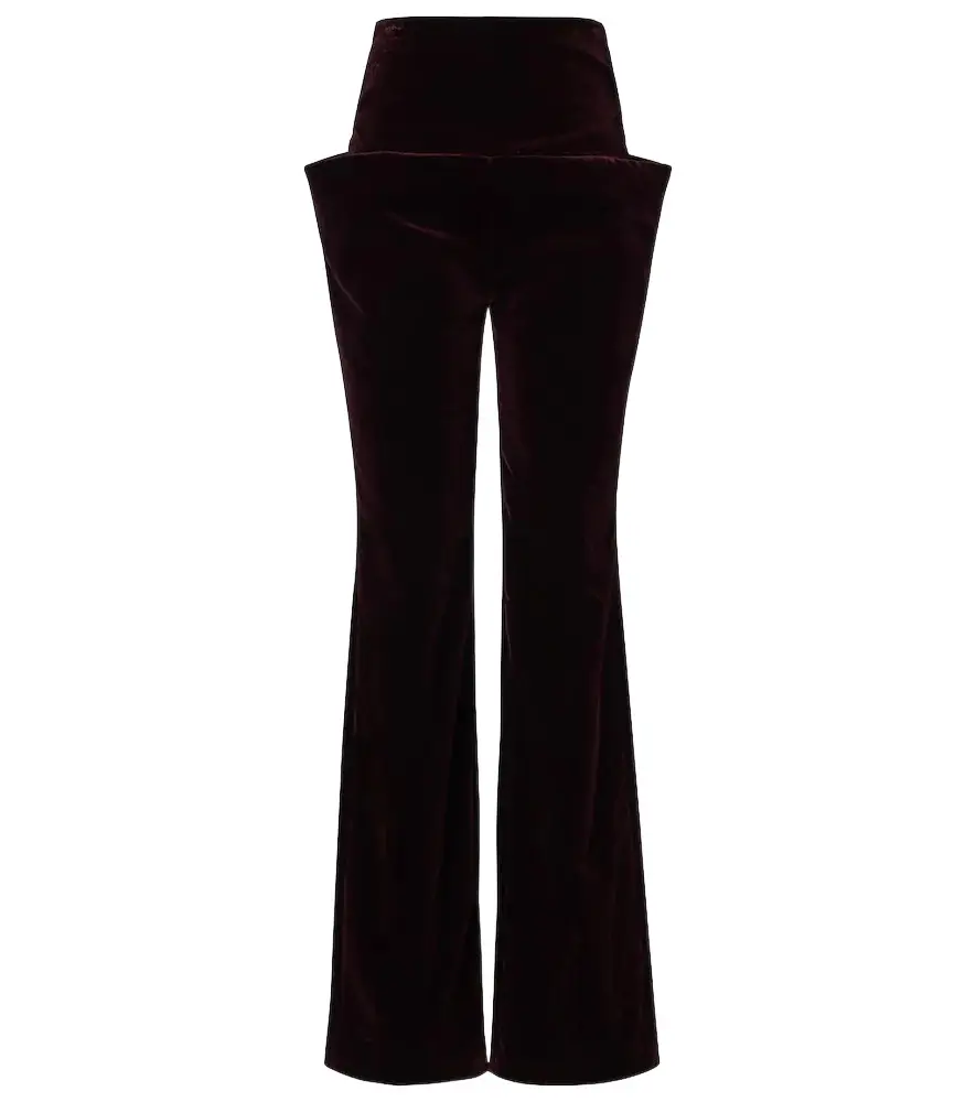 Alaïa Alaïa Cotton velvet straight pants | Image 1 Alaïa Alaïa Cotton velvet straight pants | Image 1
