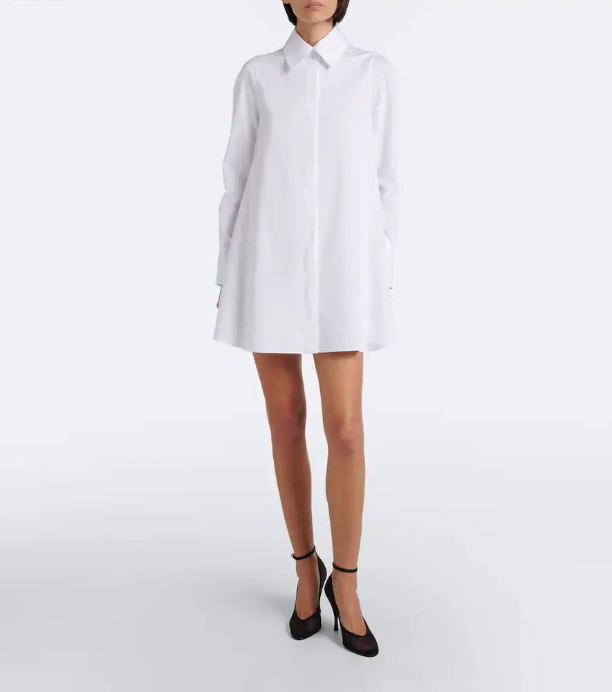 Alaïa Alaïa Cotton poplin minidress | Thumbnail 4 Alaïa Alaïa Cotton poplin minidress | Thumbnail 4