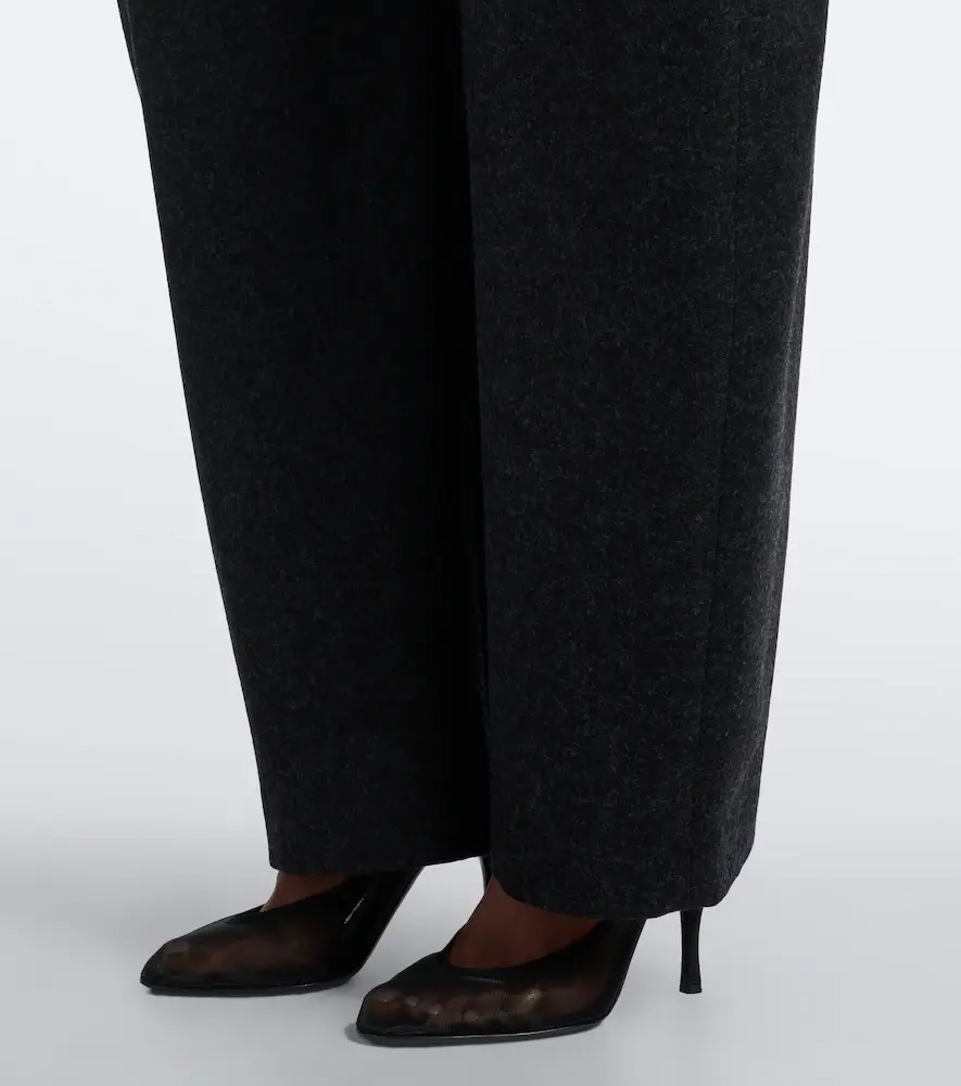 ALAÏA Virgin wool barrel-leg pants | Thumbnail 3