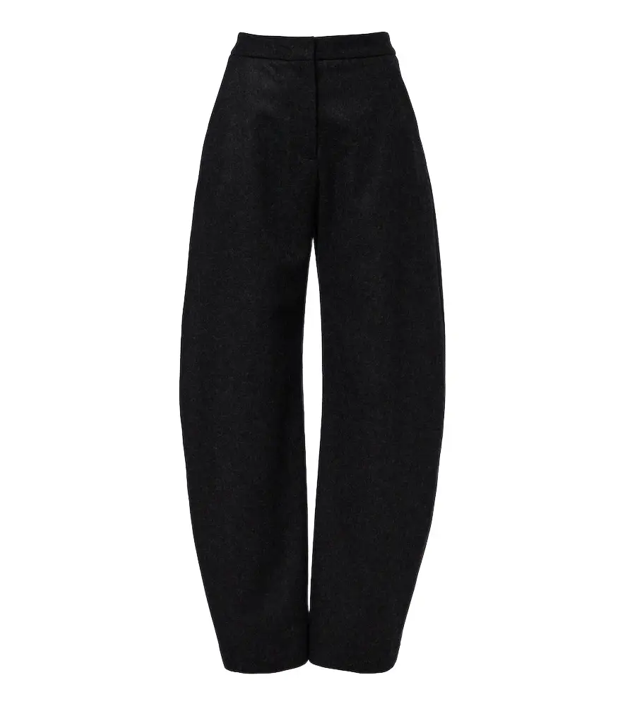 Alaïa Alaïa Virgin wool barrel-leg pants | Image 1 Alaïa Alaïa Virgin wool barrel-leg pants | Image 1