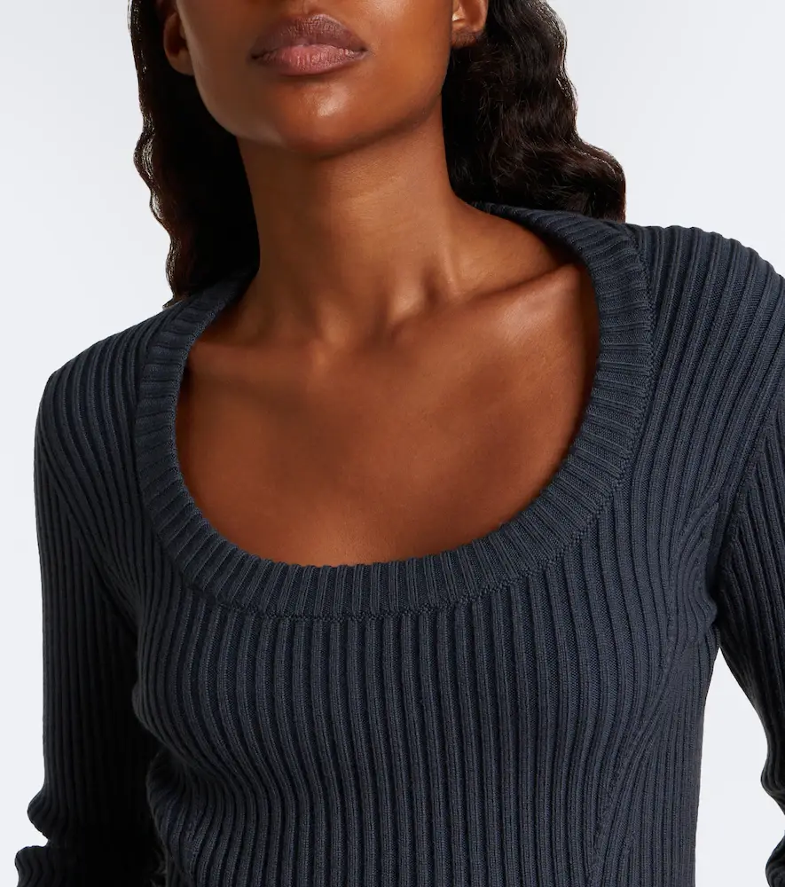 Alaïa Alaïa Peplum wool-blend top | Thumbnail 3 Alaïa Alaïa Peplum wool-blend top | Thumbnail 3