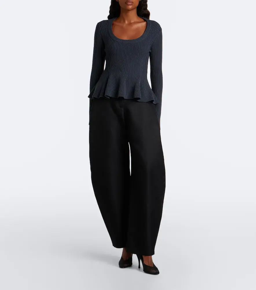 Alaïa Alaïa Peplum wool-blend top | Thumbnail 5 Alaïa Alaïa Peplum wool-blend top | Thumbnail 5