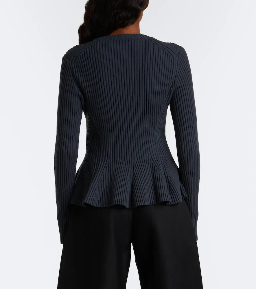 Alaïa Alaïa Peplum wool-blend top | Thumbnail 6 Alaïa Alaïa Peplum wool-blend top | Thumbnail 6