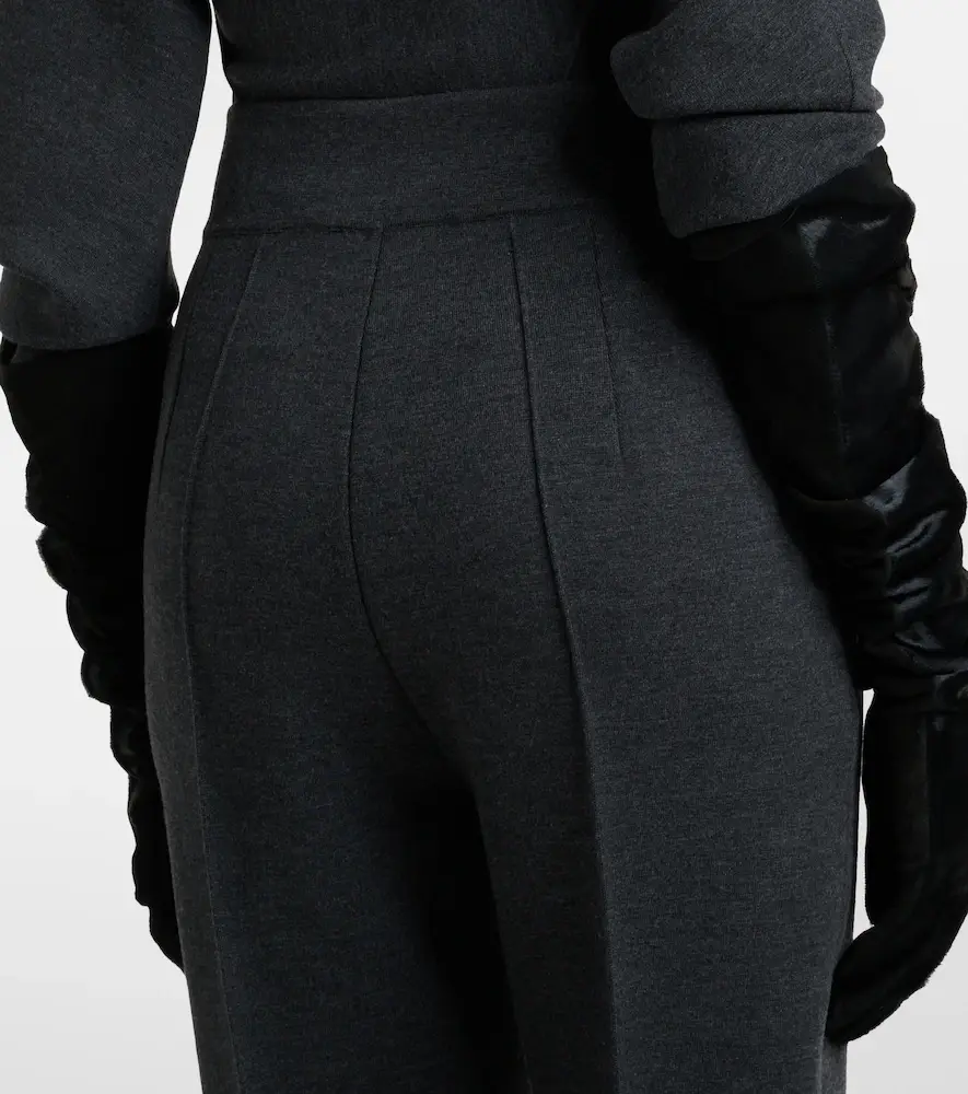 Alaïa Alaïa Knitted wool-blend tapered pants | Thumbnail 4