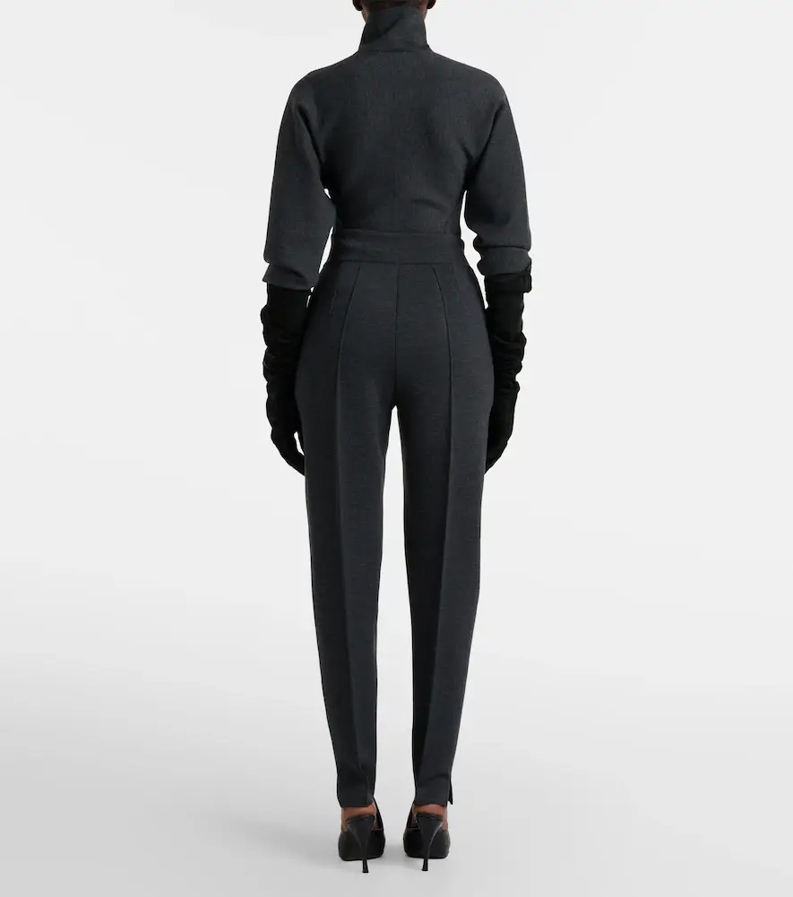Alaïa Alaïa Knitted wool-blend tapered pants | Thumbnail 5