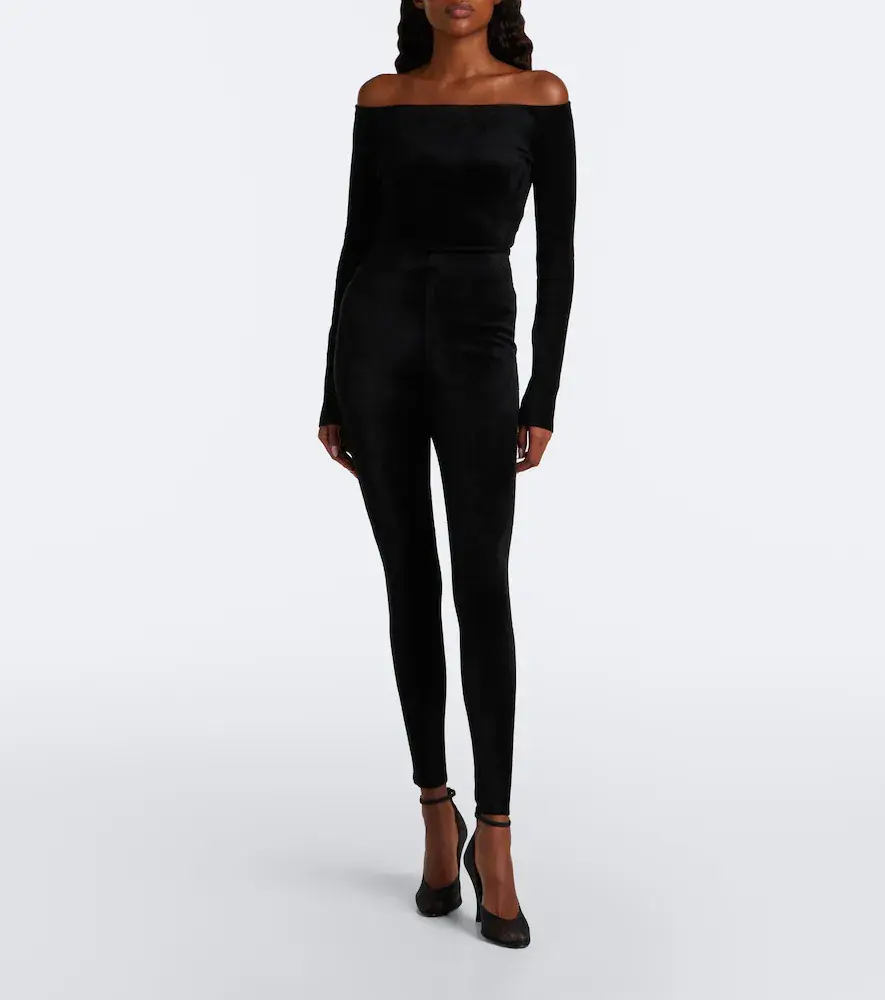 Alaïa Alaïa Velvet leggings | Thumbnail 2