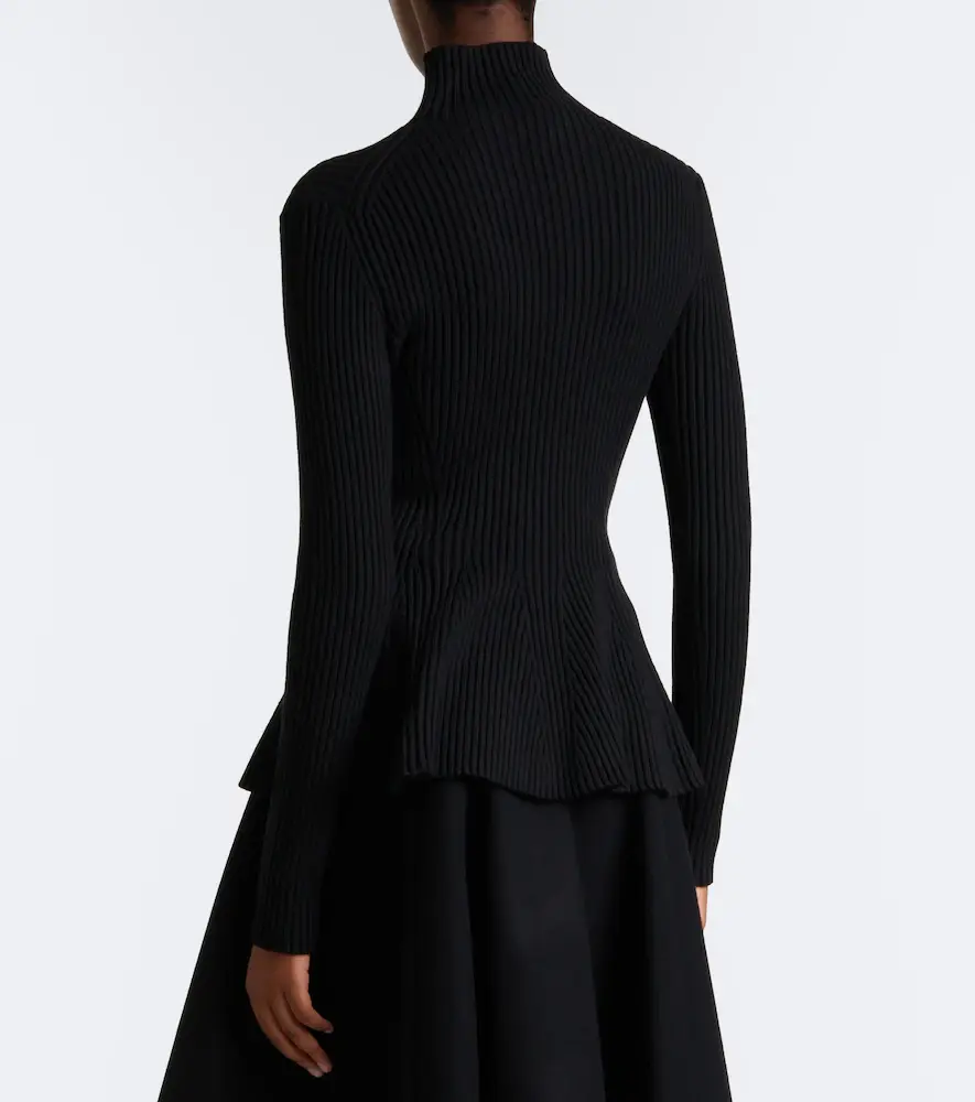 Alaïa Alaïa Peplum wool-blend zip-up cardigan | Thumbnail 6 Alaïa Alaïa Peplum wool-blend zip-up cardigan | Thumbnail 6