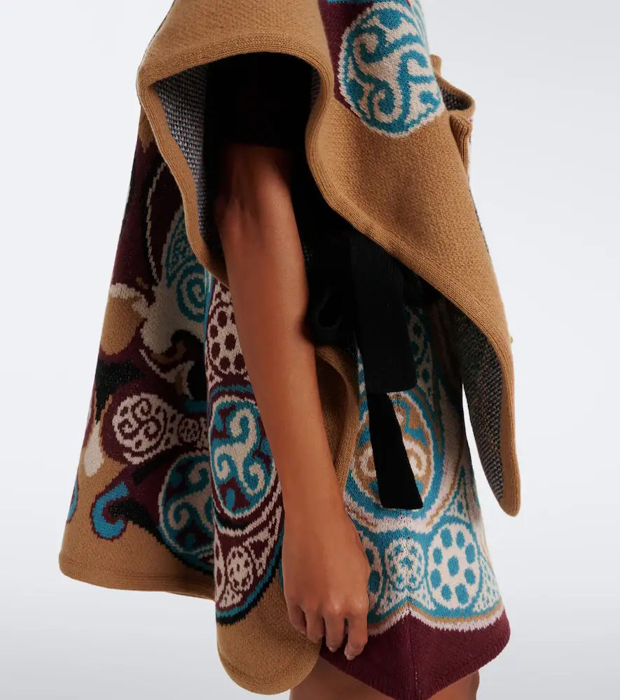 La DoubleJ Alchemy jacquard wool cape | Thumbnail 4 La DoubleJ Alchemy jacquard wool cape | Thumbnail 4