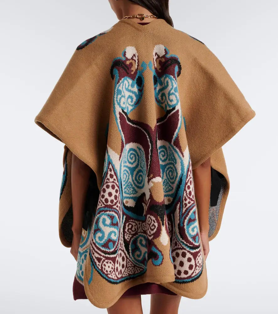 La DoubleJ Alchemy jacquard wool cape | Thumbnail 5 La DoubleJ Alchemy jacquard wool cape | Thumbnail 5