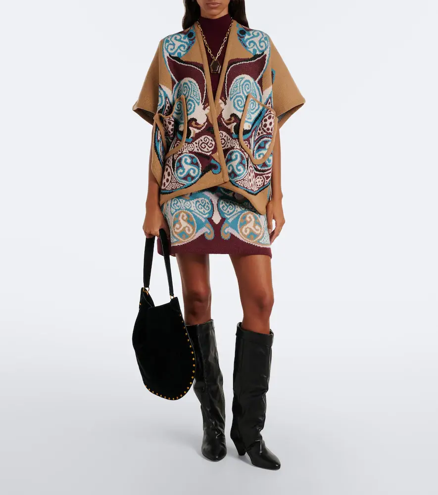 La DoubleJ Alchemy jacquard wool cape | Thumbnail 6 La DoubleJ Alchemy jacquard wool cape | Thumbnail 6