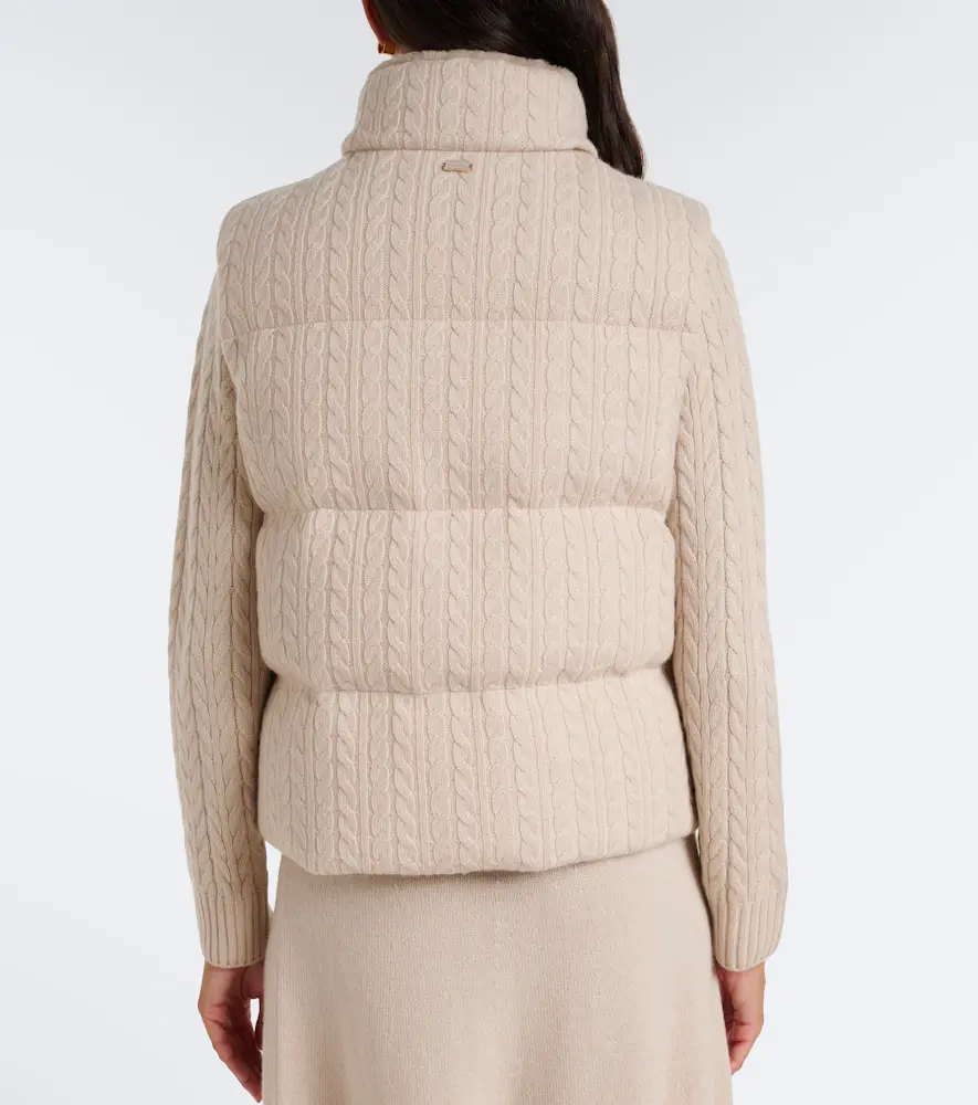 AGNONA Cable-knit cashmere puffer vest | Thumbnail 2 AGNONA Cable-knit cashmere puffer vest | Thumbnail 2