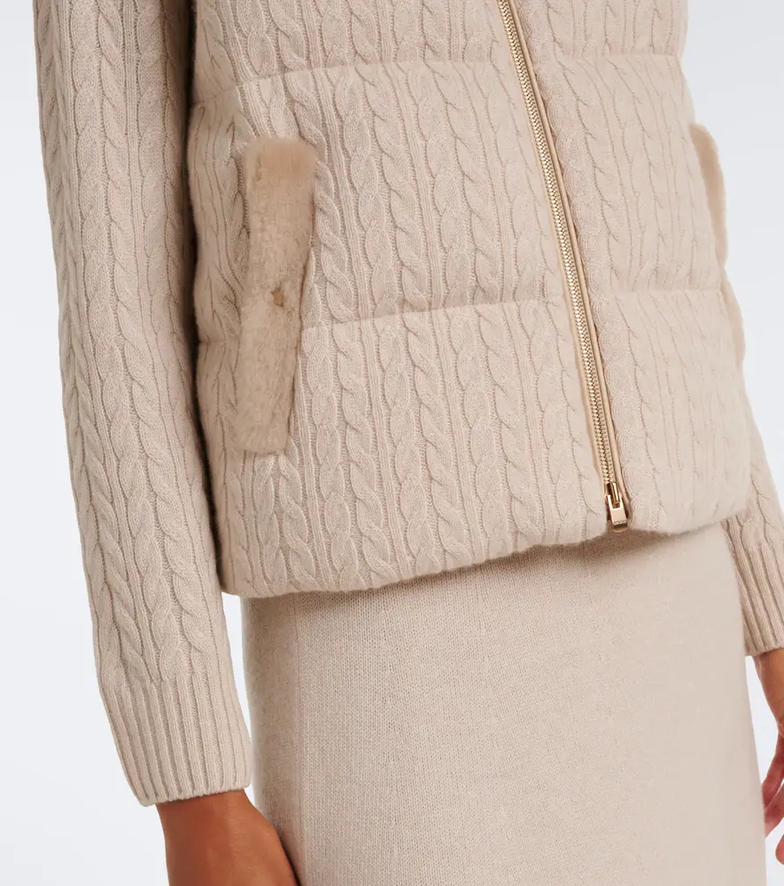 AGNONA Cable-knit cashmere puffer vest | Thumbnail 6 AGNONA Cable-knit cashmere puffer vest | Thumbnail 6