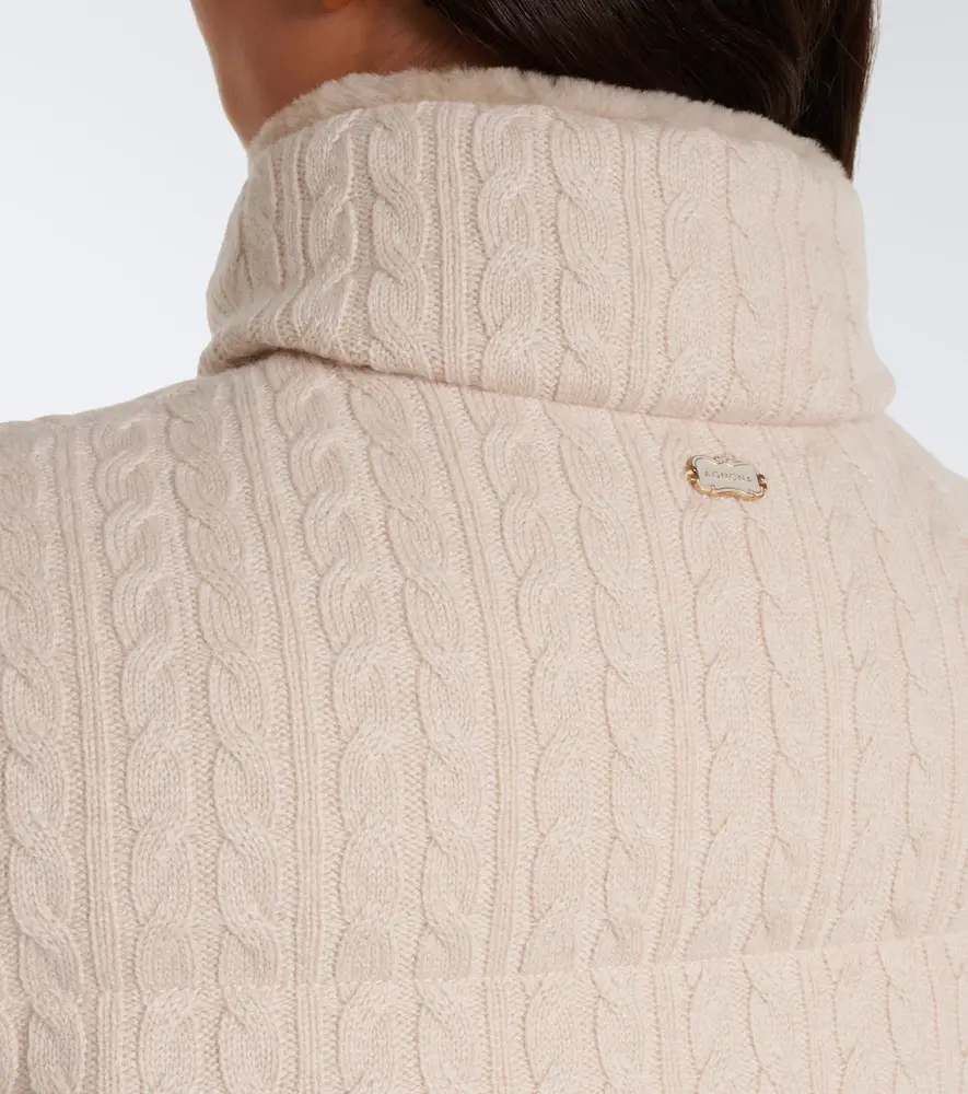 AGNONA Cable-knit cashmere puffer vest | Thumbnail 7 AGNONA Cable-knit cashmere puffer vest | Thumbnail 7