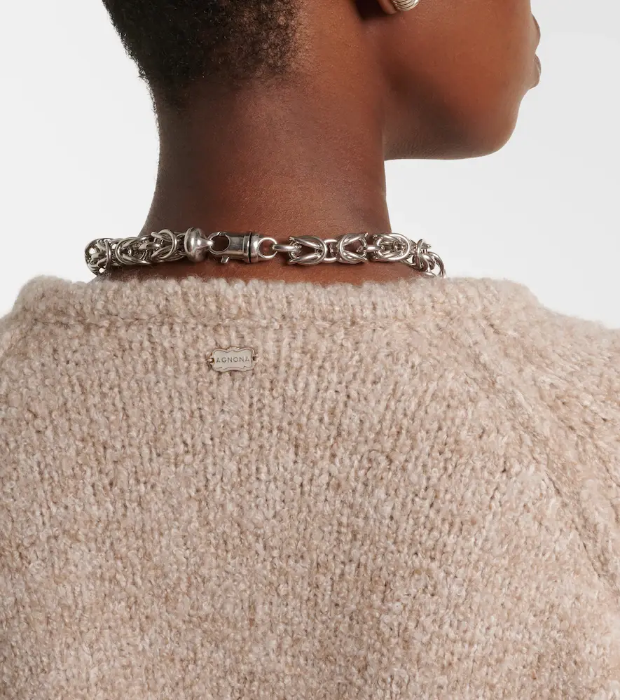 AGNONA Cashmere, silk, and wool sweater | Thumbnail 3