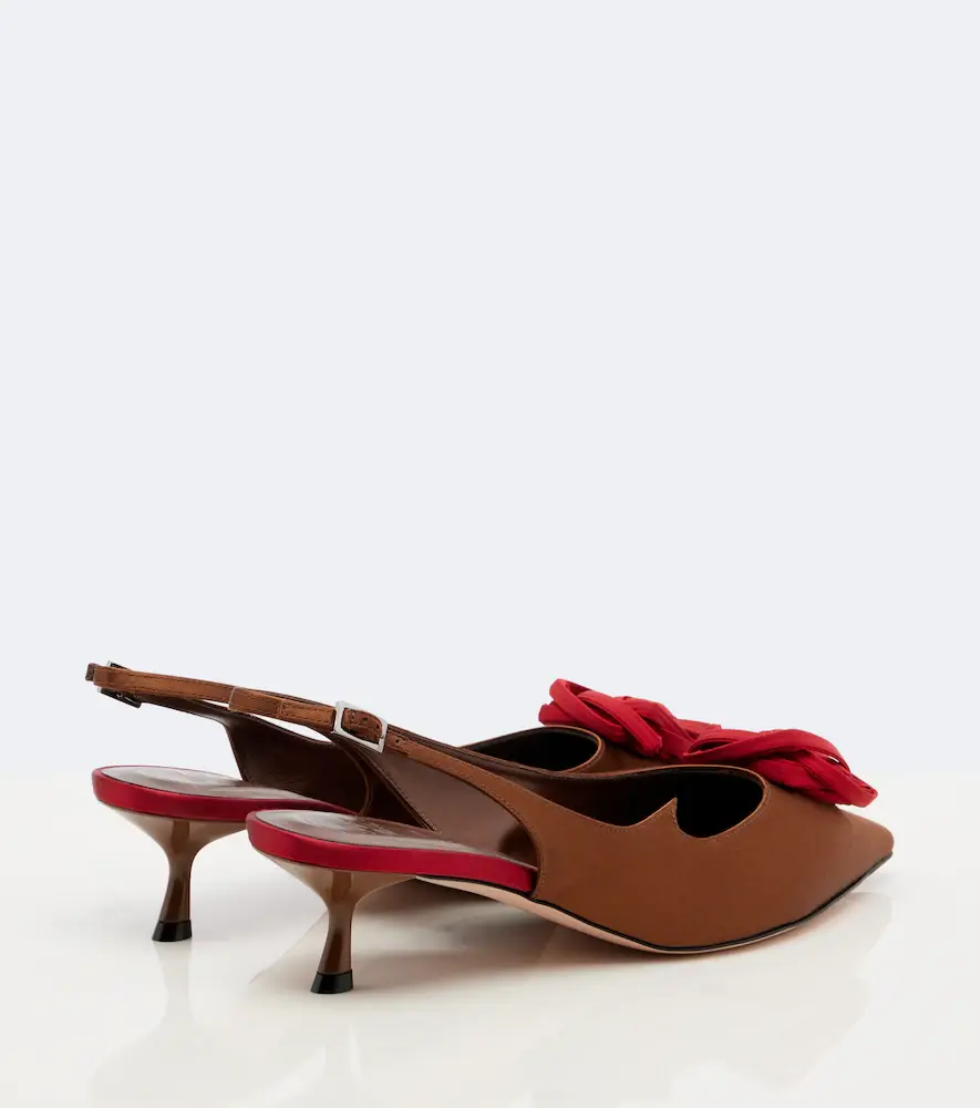 Roger Vivier Rose Vivier satin slingback pumps | Thumbnail 4 Roger Vivier Rose Vivier satin slingback pumps | Thumbnail 4