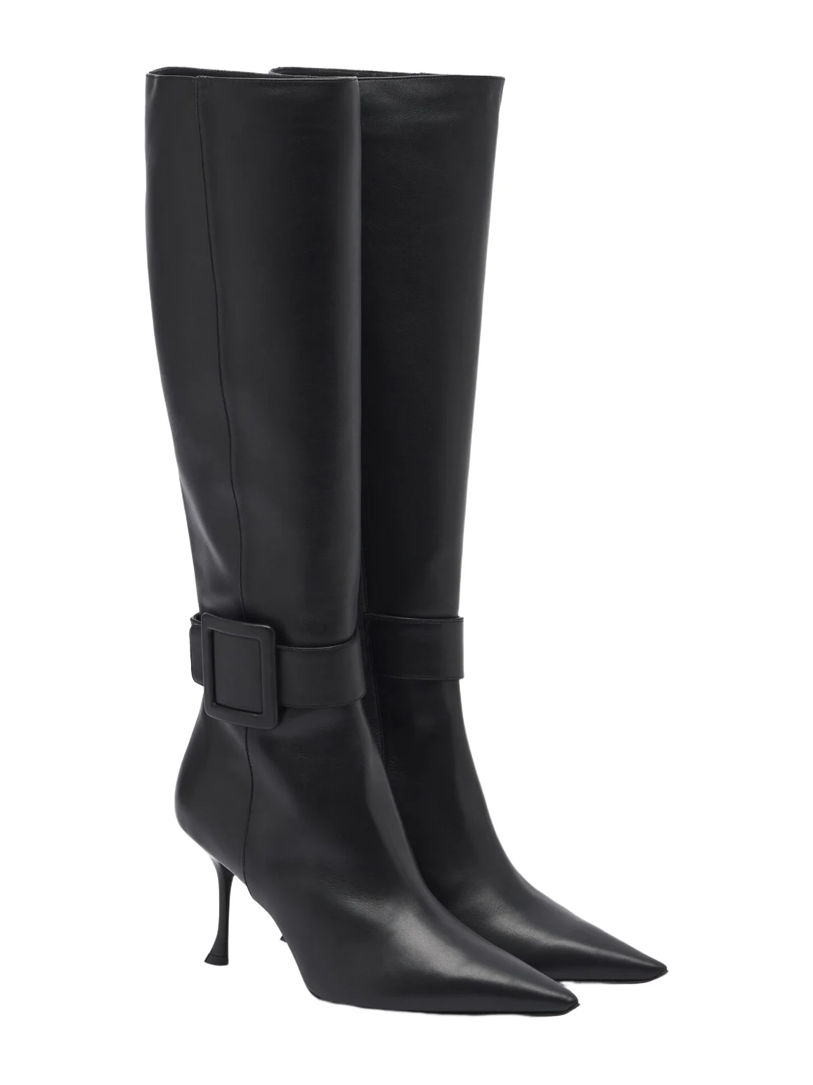 Roger Vivier Viv Ville leather knee-high boots | Thumbnail 1 Roger Vivier Viv Ville leather knee-high boots | Thumbnail 1