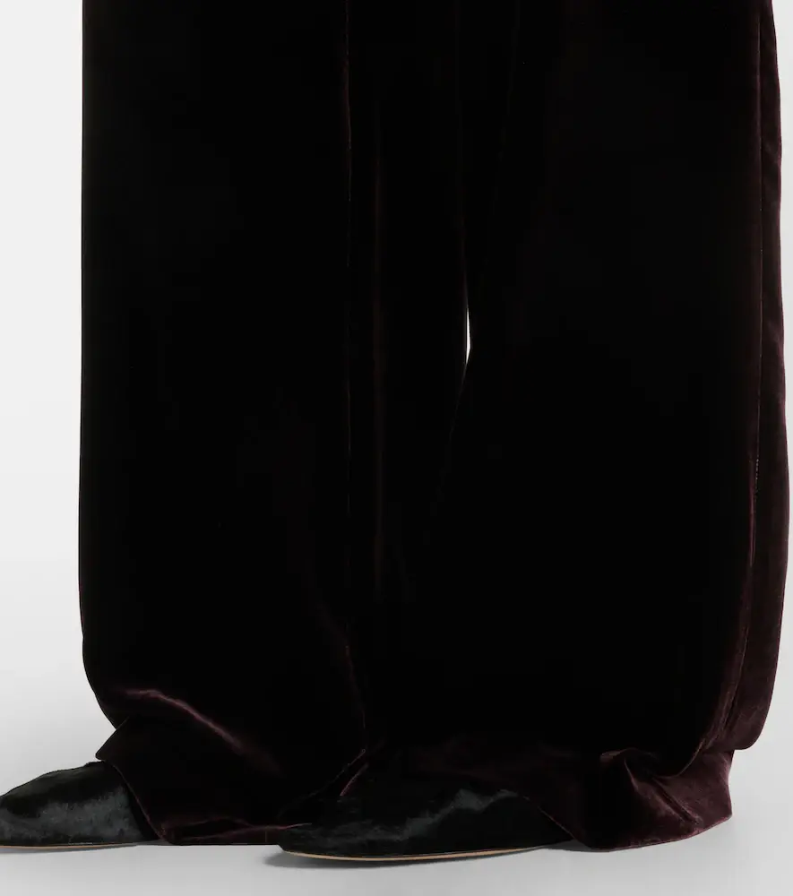 AGNONA Velvet wide-leg pants | Thumbnail 2