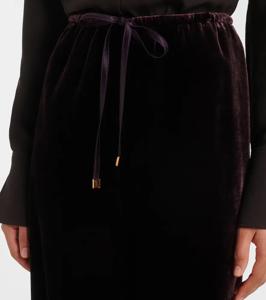 AGNONA Velvet wide-leg pants | Thumbnail 5