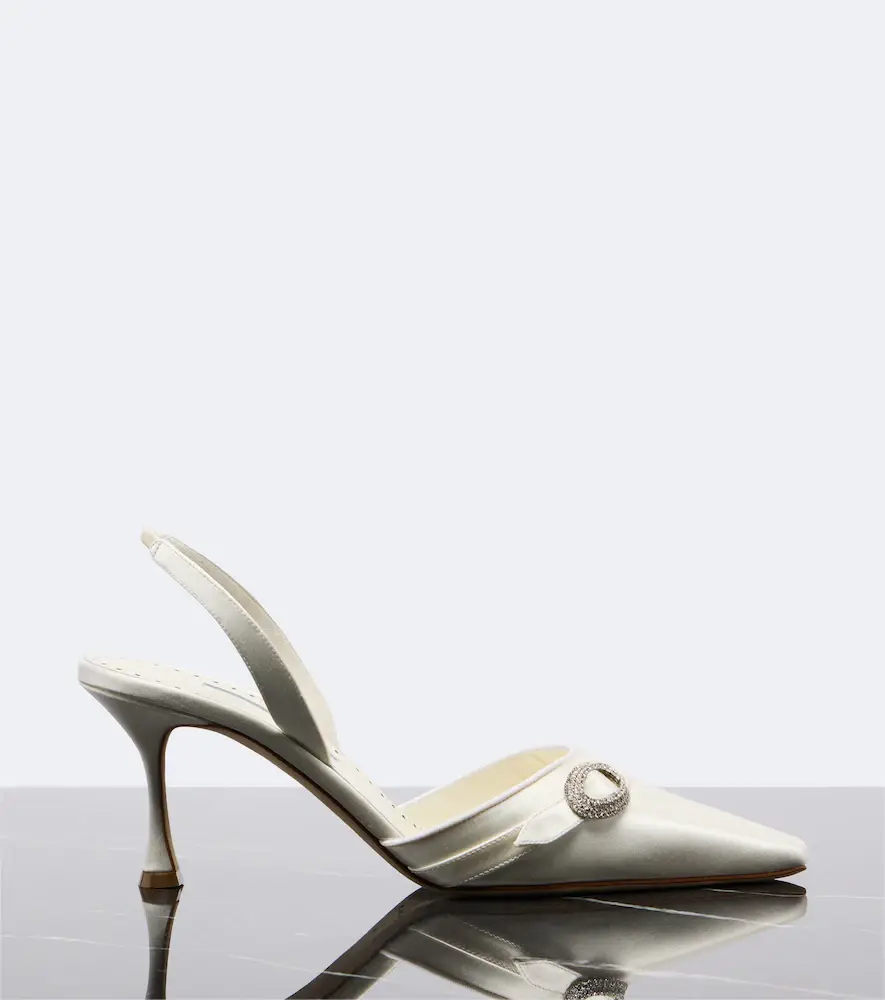Manolo Blahnik Zutoslipla embellished satin slingback pumps | Thumbnail 2 Manolo Blahnik Zutoslipla embellished satin slingback pumps | Thumbnail 2