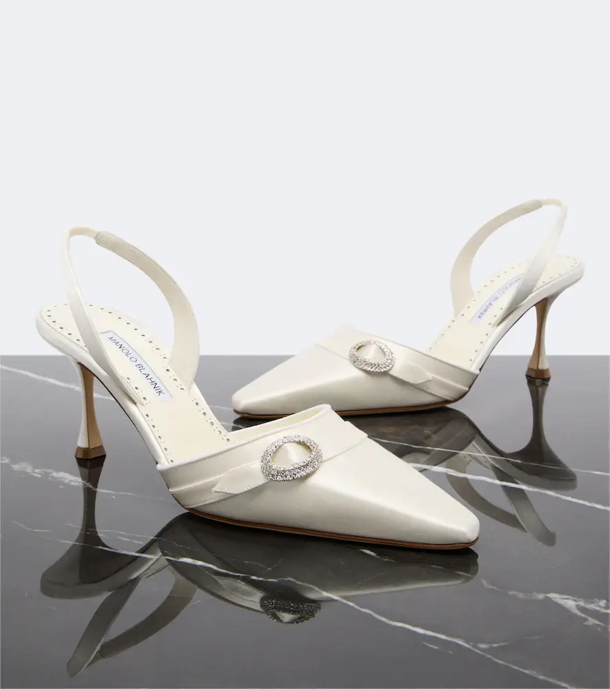 Manolo Blahnik Zutoslipla embellished satin slingback pumps | Thumbnail 4 Manolo Blahnik Zutoslipla embellished satin slingback pumps | Thumbnail 4