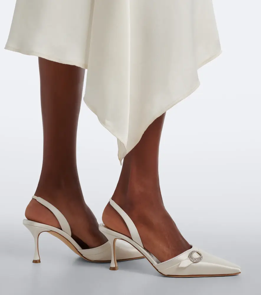 Manolo Blahnik Zutoslipla embellished satin slingback pumps | Thumbnail 5 Manolo Blahnik Zutoslipla embellished satin slingback pumps | Thumbnail 5