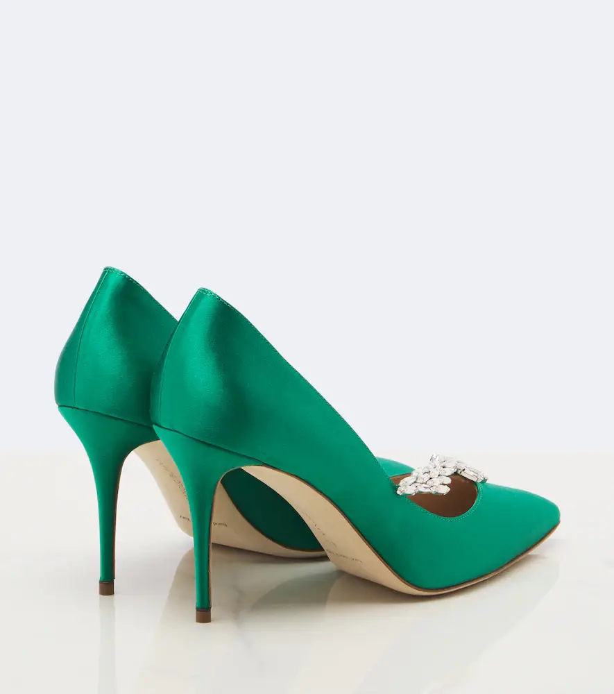 Manolo Blahnik Nadira embellished satin pumps | Thumbnail 2 Manolo Blahnik Nadira embellished satin pumps | Thumbnail 2