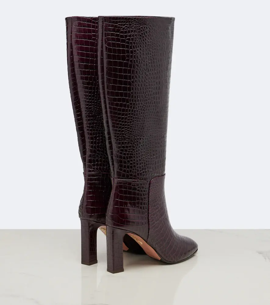 Aquazzura Sellier croc-effect leather knee-high boots | Thumbnail 4 Aquazzura Sellier croc-effect leather knee-high boots | Thumbnail 4