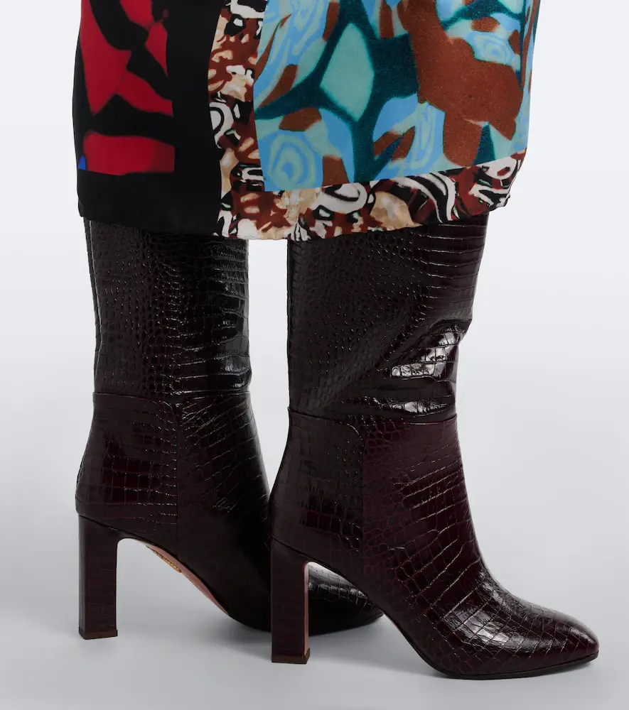 Aquazzura Sellier croc-effect leather knee-high boots | Thumbnail 6 Aquazzura Sellier croc-effect leather knee-high boots | Thumbnail 6