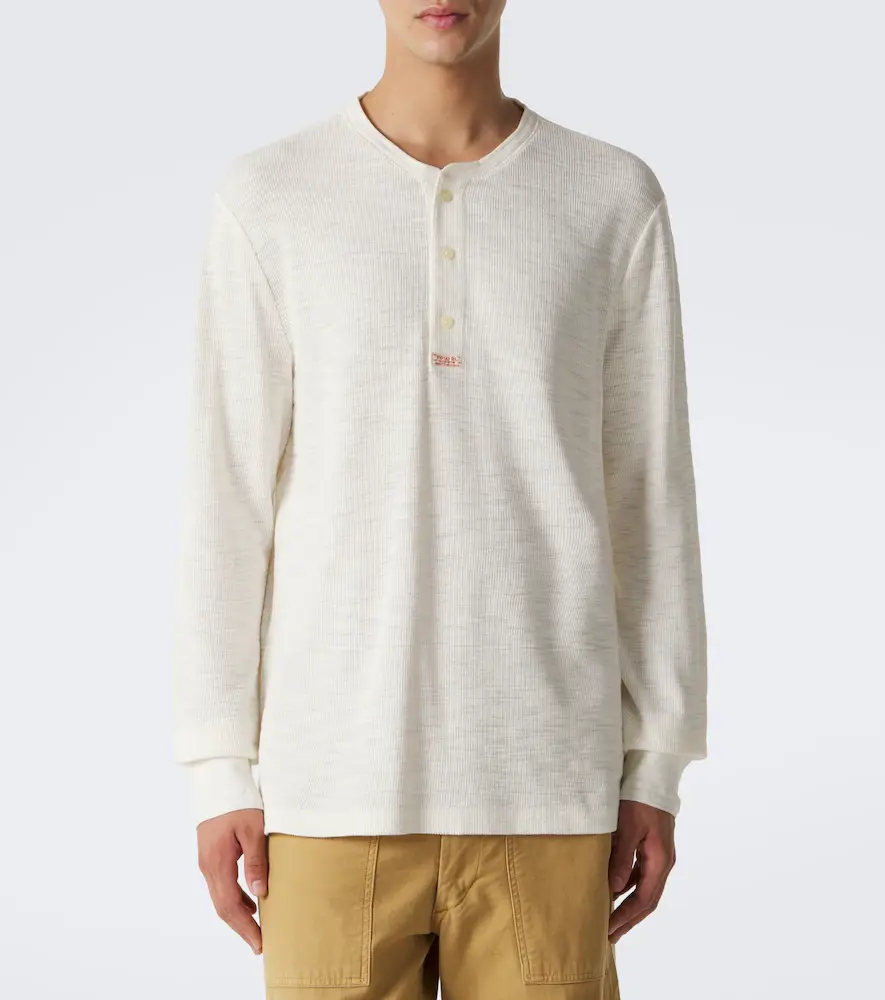 Polo Ralph Lauren Waffle-knit cotton Henley shirt | Thumbnail 4