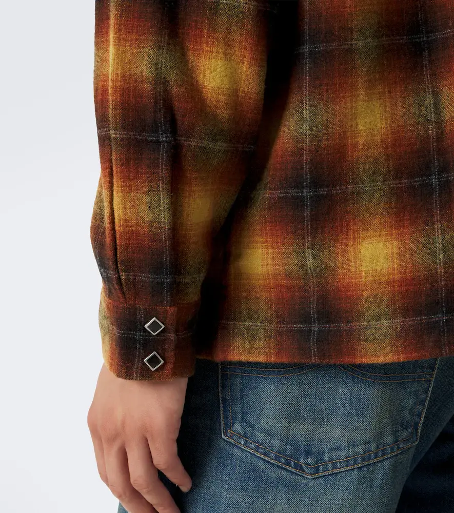 RRL Plaid wool-blend shirt | Thumbnail 4