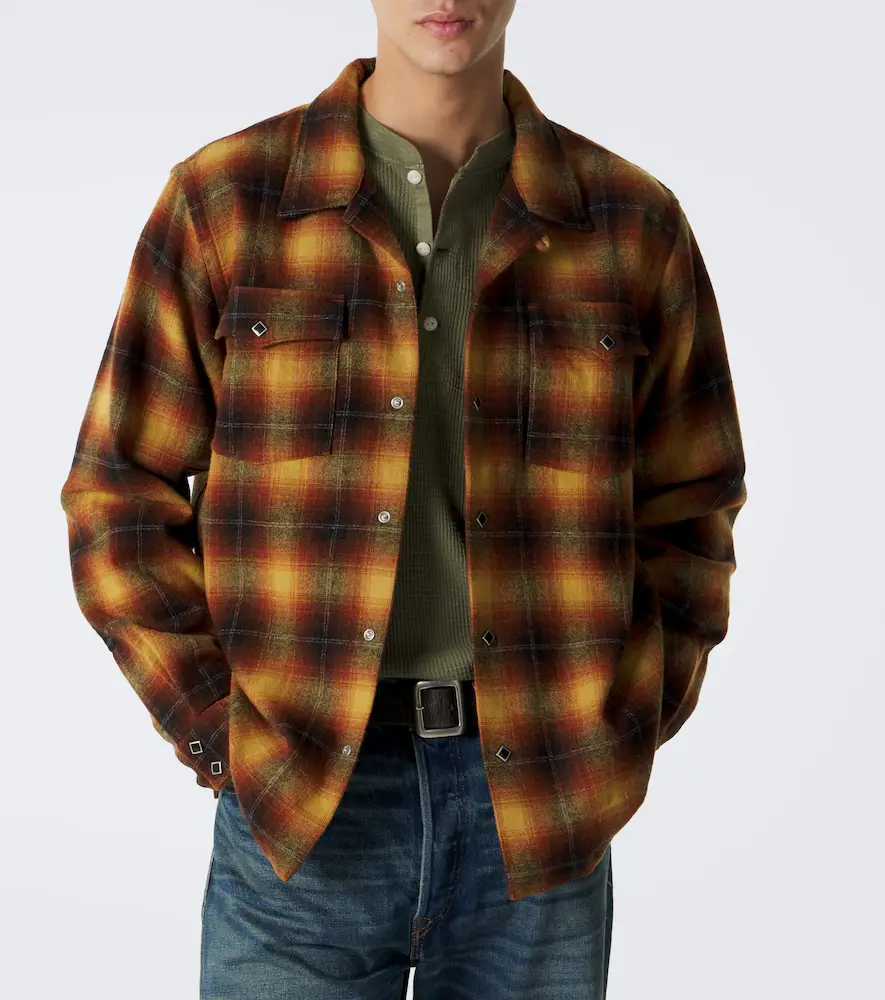 RRL Plaid wool-blend shirt | Thumbnail 6