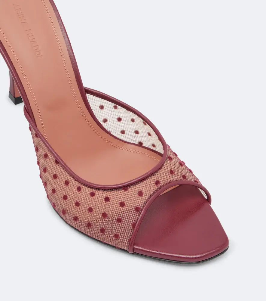 Amina Muaddi Alexa point d'esprit mules | Thumbnail 2 Amina Muaddi Alexa point d'esprit mules | Thumbnail 2
