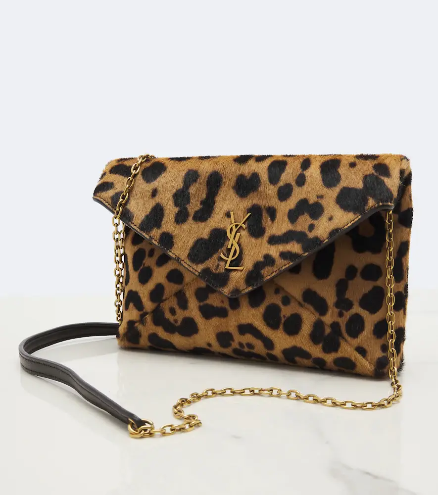 Saint Laurent Cassandre Small calf hair shoulder bag | Thumbnail 4