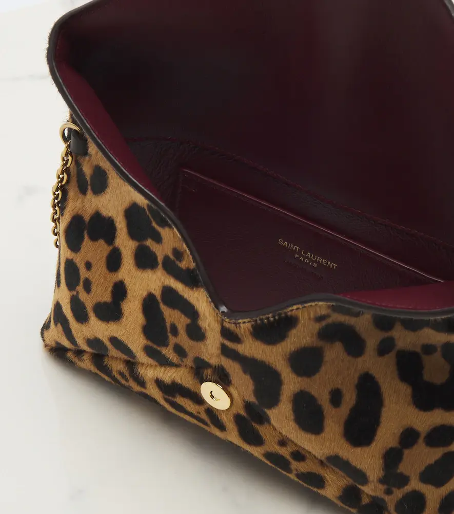 Saint Laurent Cassandre Small calf hair shoulder bag | Thumbnail 5