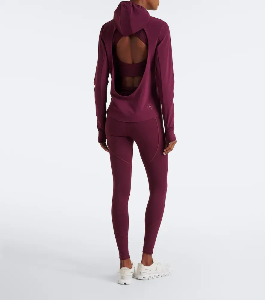 adidas by Stella McCartney Hooded open-back technical top | Thumbnail 5 adidas by Stella McCartney Hooded open-back technical top | Thumbnail 5