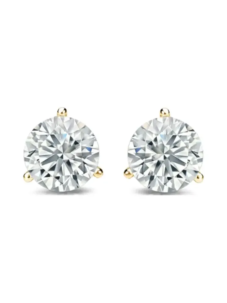 2.00ct Lab Grown Diamond 10K Gold Stud Earrings 2.00ct Lab Grown Diamond 10K Gold Stud Earrings