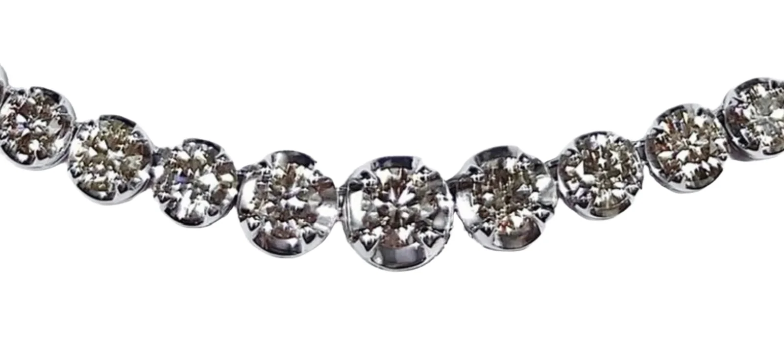 5.00ct Diamond 18K Gold Tennis Necklace 5.00ct Diamond 18K Gold Tennis Necklace