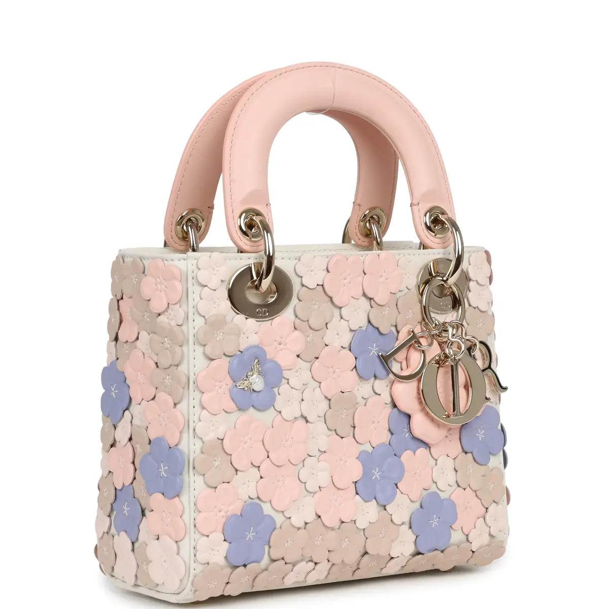 Dior Christian Dior Mini Lady Dior Bag "Buttercup" Rose Soupir, Off-White, Light Purple, Light Brown Lambskin Light Gold Hardware | Thumbnail 2 Dior Christian Dior Mini Lady Dior Bag "Buttercup" Rose Soupir, Off-White, Light Purple, Light Brown Lambskin Light Gold Hardware | Thumbnail 2