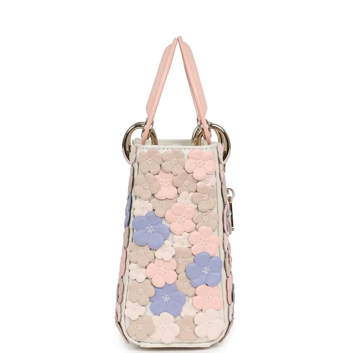 Dior Christian Dior Mini Lady Dior Bag "Buttercup" Rose Soupir, Off-White, Light Purple, Light Brown Lambskin Light Gold Hardware | Thumbnail 3 Dior Christian Dior Mini Lady Dior Bag "Buttercup" Rose Soupir, Off-White, Light Purple, Light Brown Lambskin Light Gold Hardware | Thumbnail 3