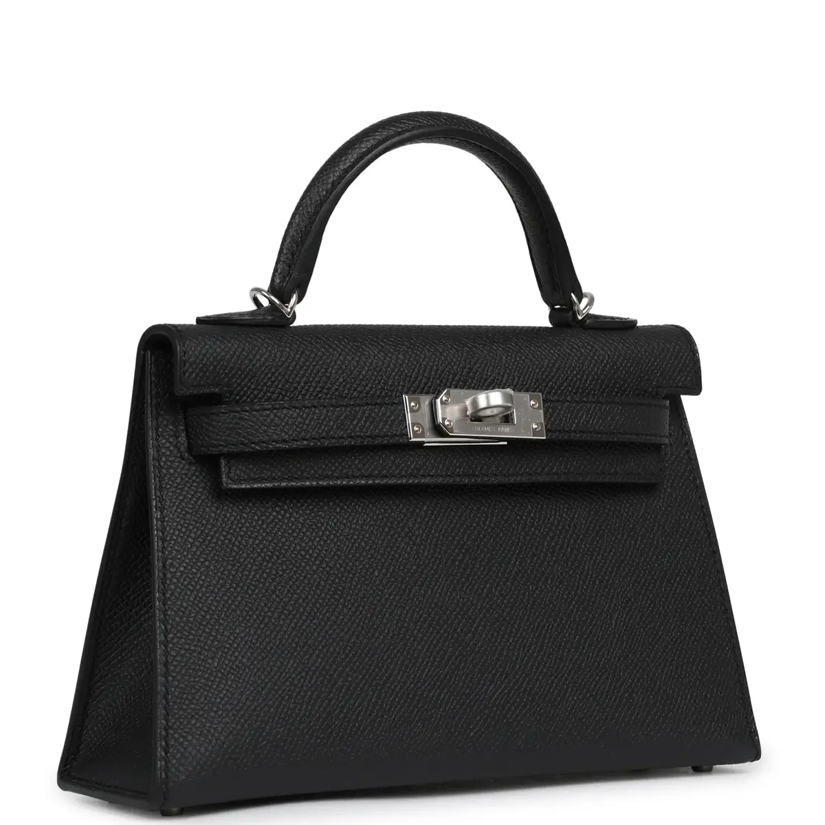 HERMÈS Hermes Kelly Sellier 20 Black Epsom Palladium Hardware | Thumbnail 2