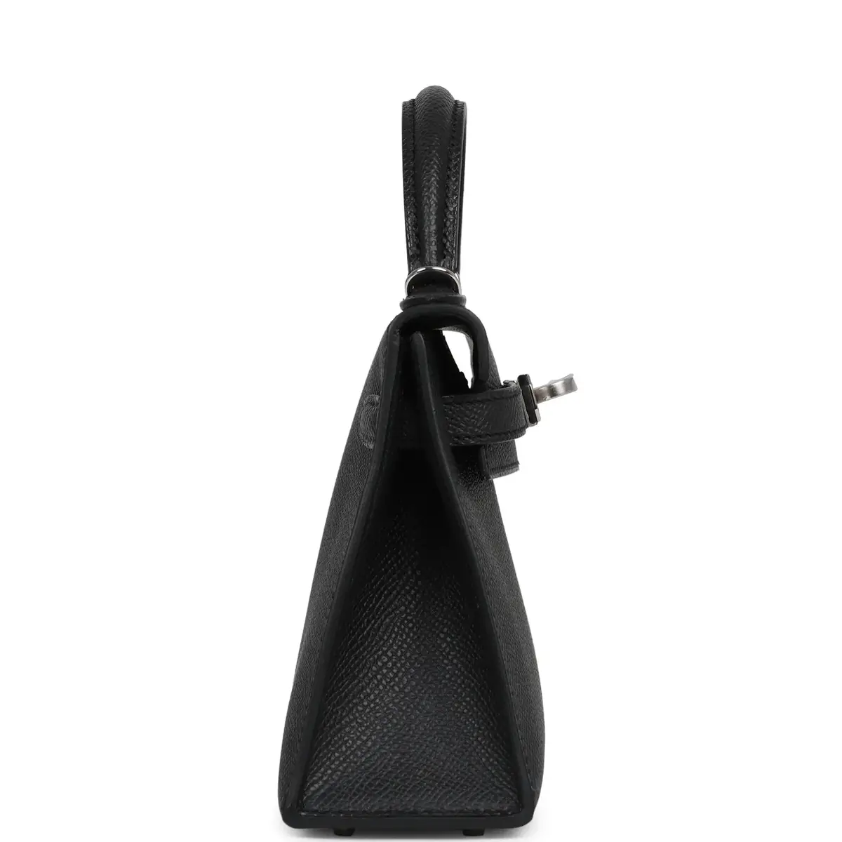 HERMÈS Hermes Kelly Sellier 20 Black Epsom Palladium Hardware | Thumbnail 3